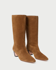 Loeffler Randall / Cleo Cacao Suede Mid-Calf Boot