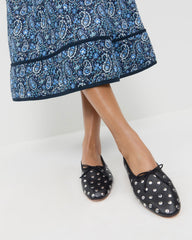 Loeffler Randall / Landon Black/Silver Ballet Flat