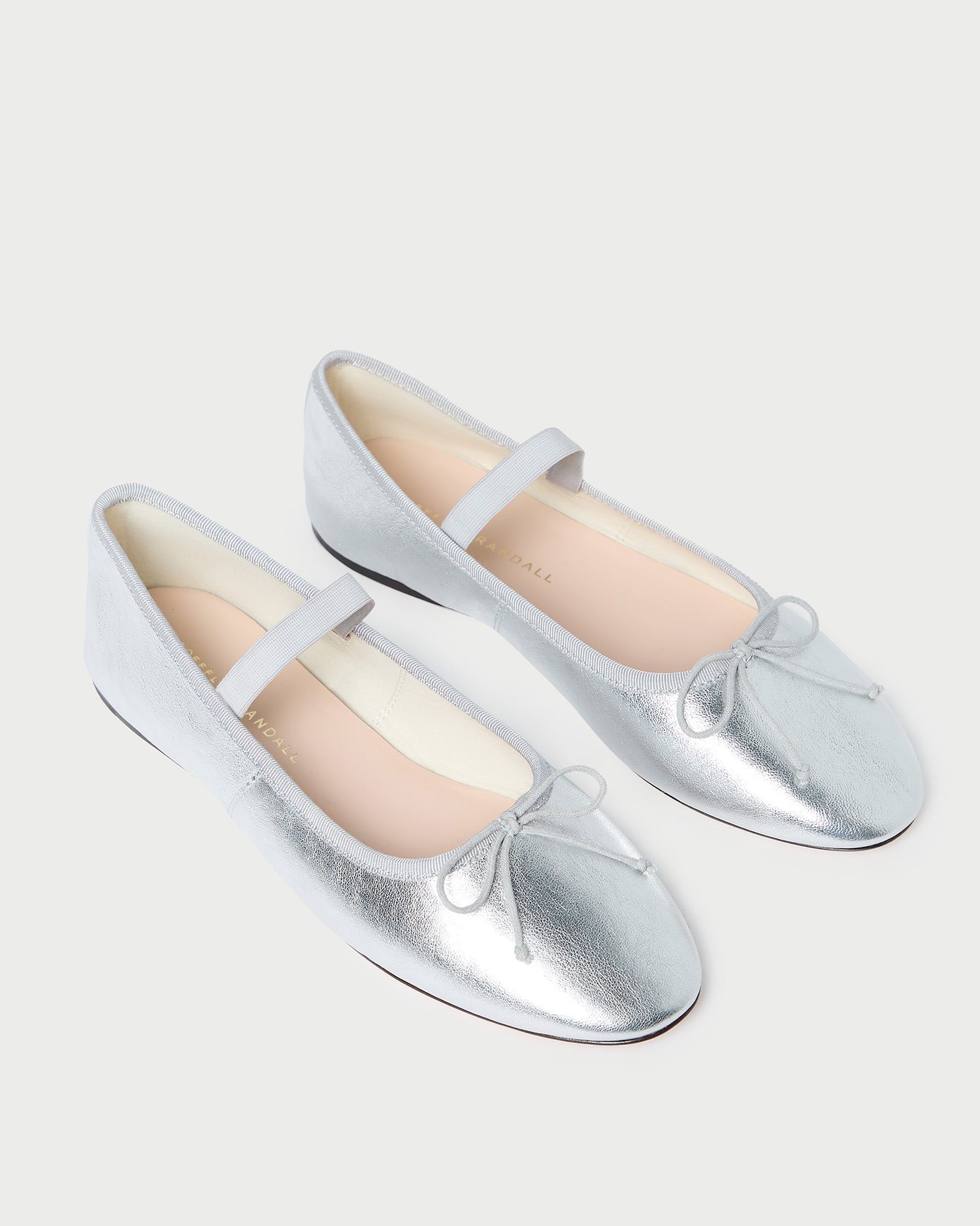 Loeffler Randall / Leonie Silver Leather Ballet Flat