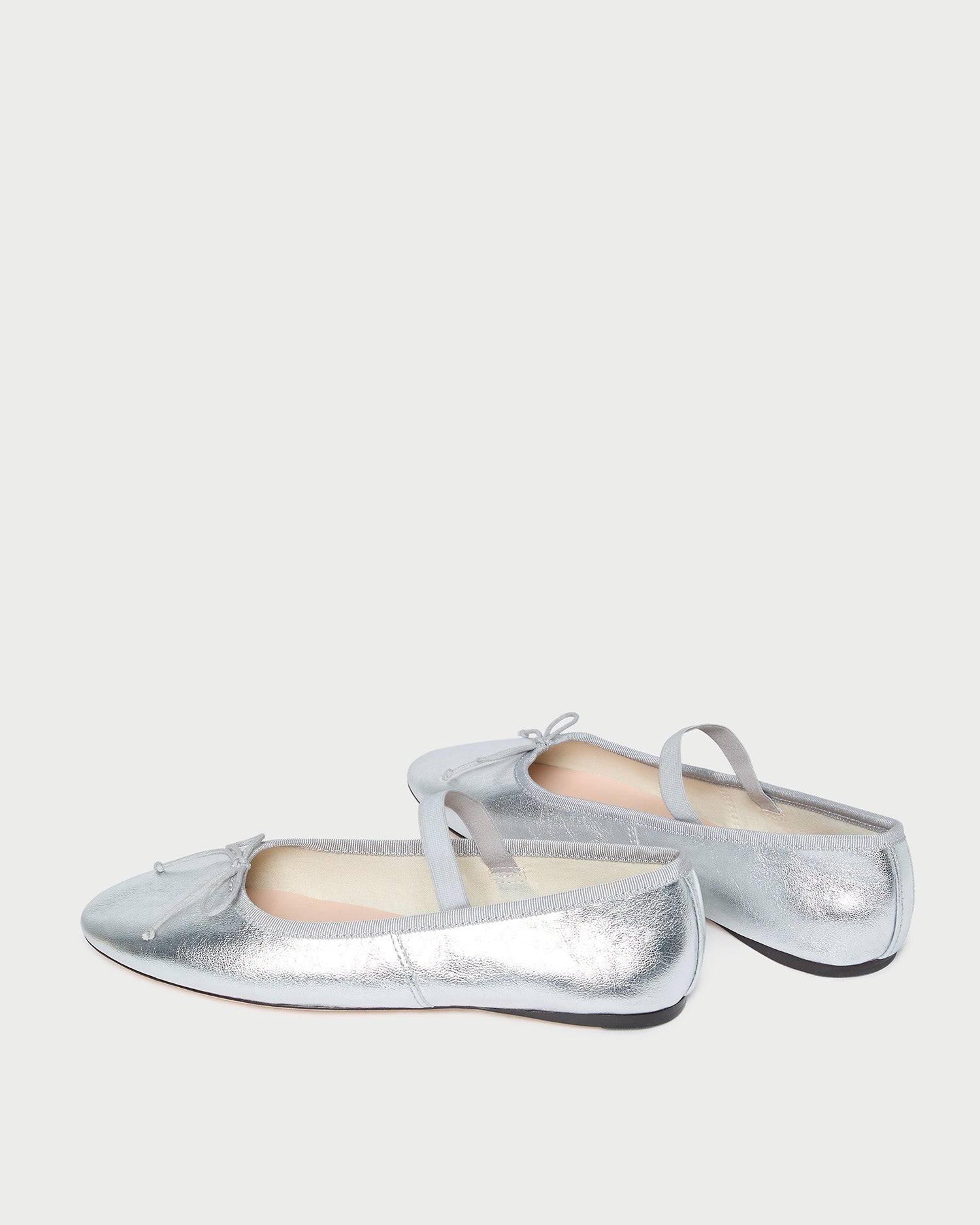 Loeffler Randall / Leonie Silver Leather Ballet Flat