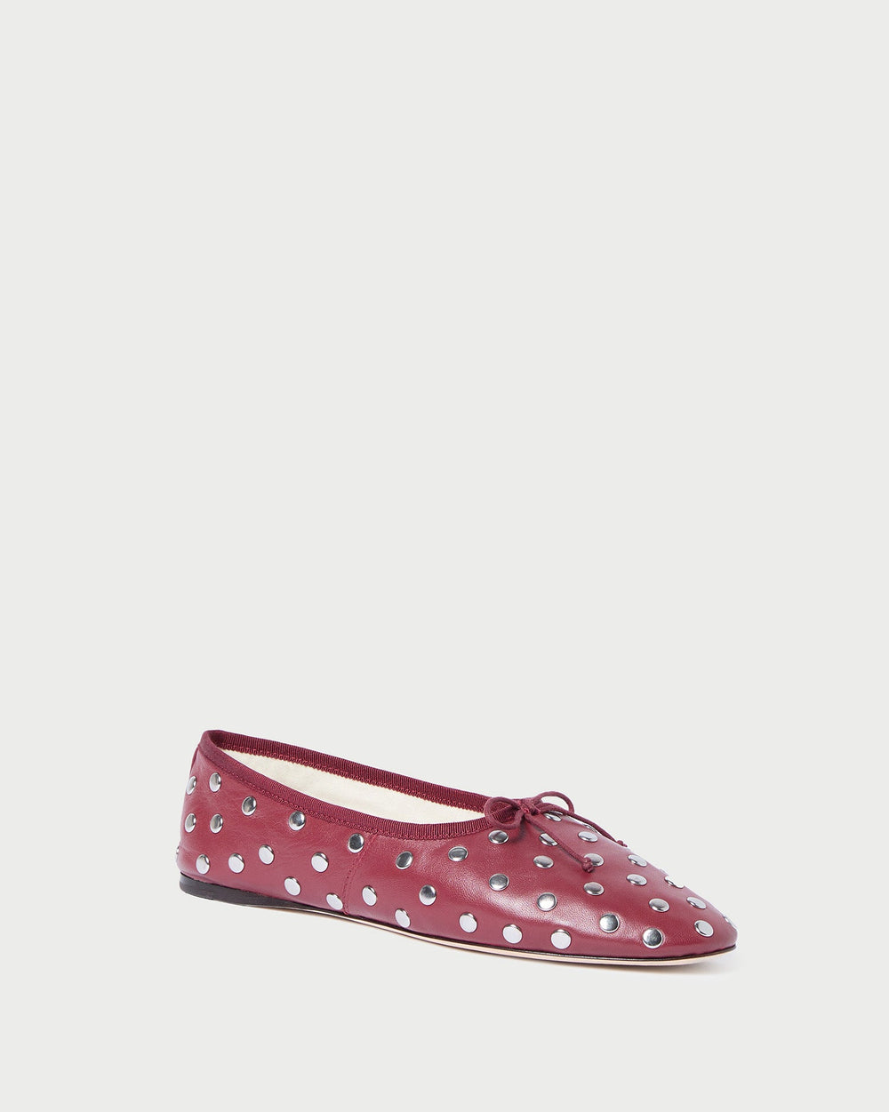 Loeffler Randall / Landon Wine/Silver Ballet Flat