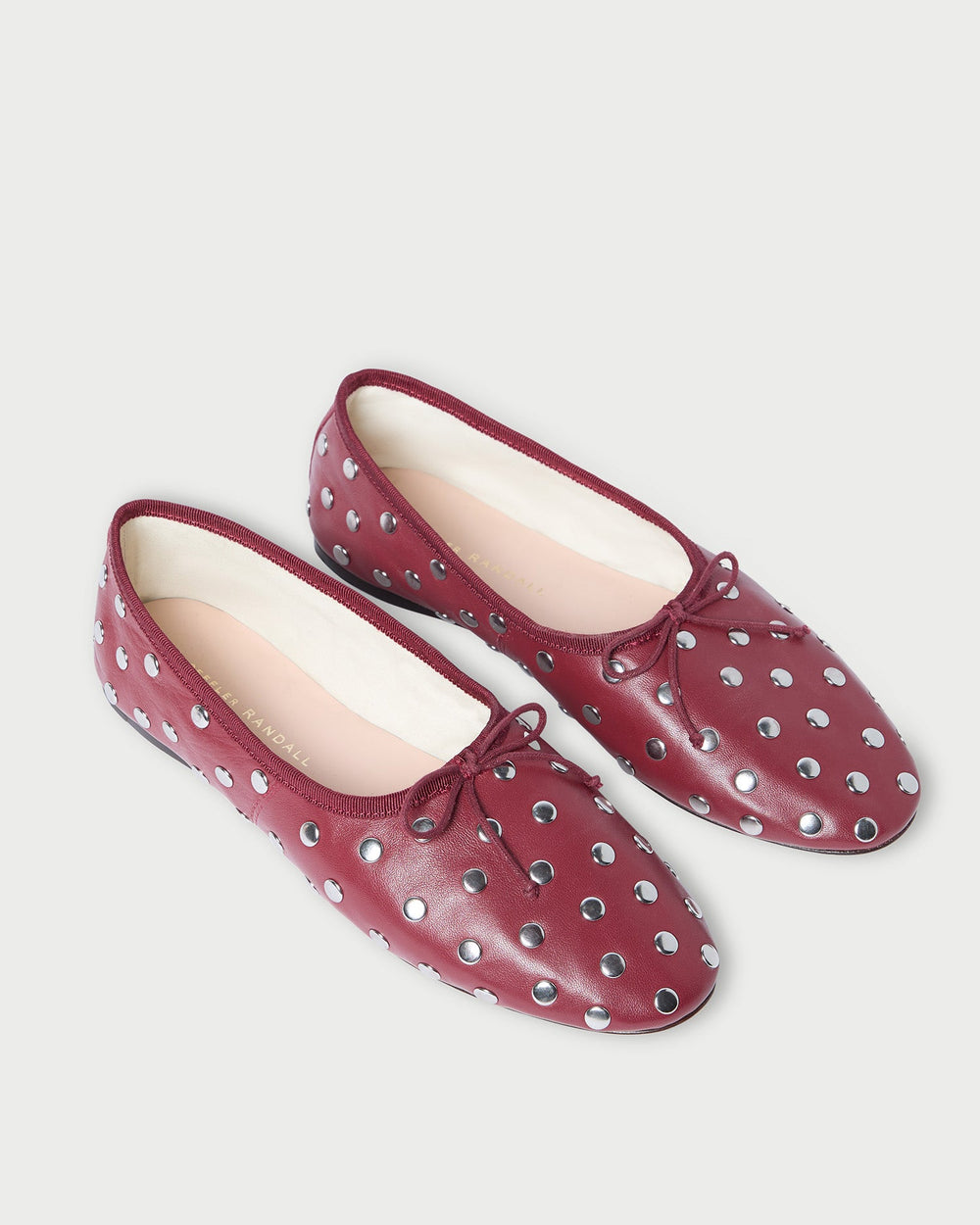 Loeffler Randall / Landon Wine/Silver Ballet Flat