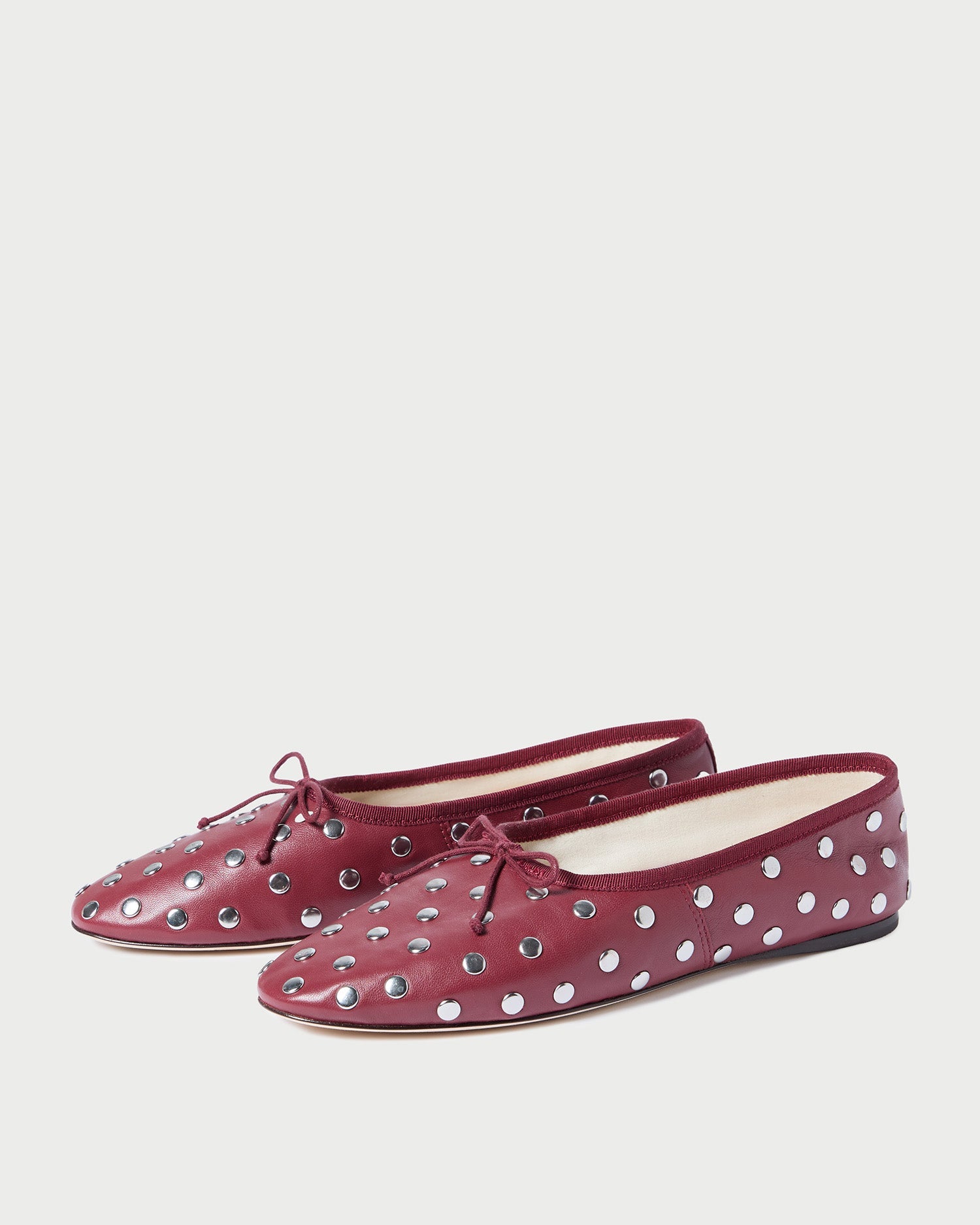 Loeffler Randall / Landon Wine/Silver Ballet Flat
