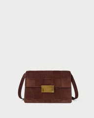 Loeffler Randall / Delphine Espresso Suede Shoulder Bag