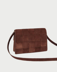 Loeffler Randall / Delphine Espresso Suede Shoulder Bag