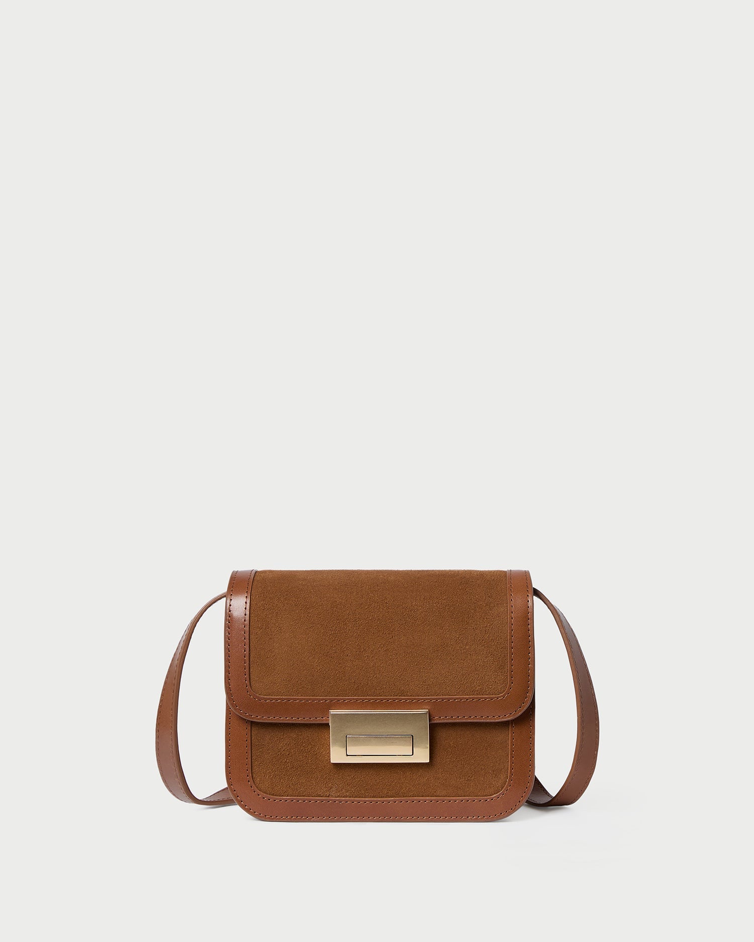Loeffler Randall / Desi Cacao Suede/Leather Crossbody
