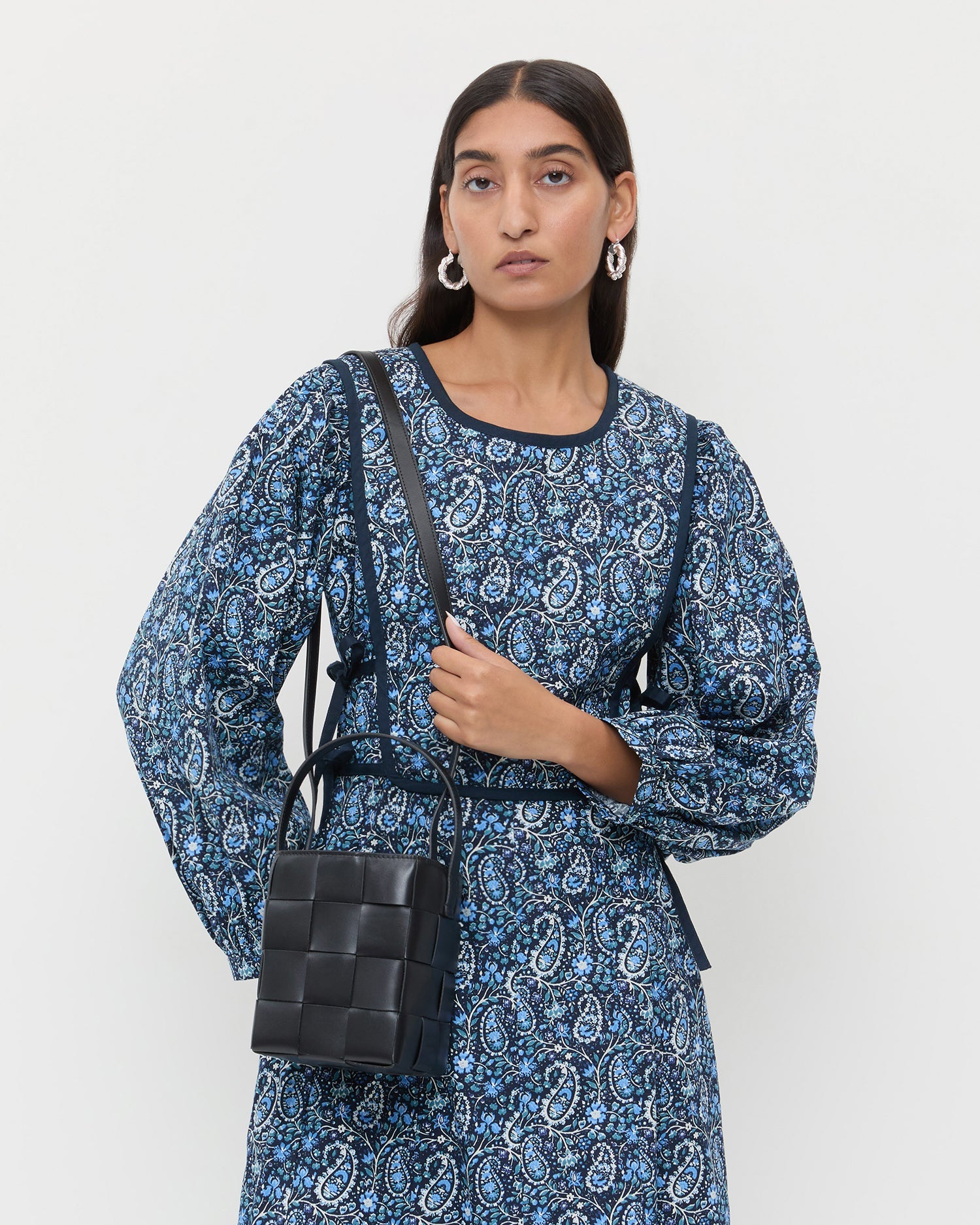 Loeffler Randall / Laith Black Leather Bucket Bag