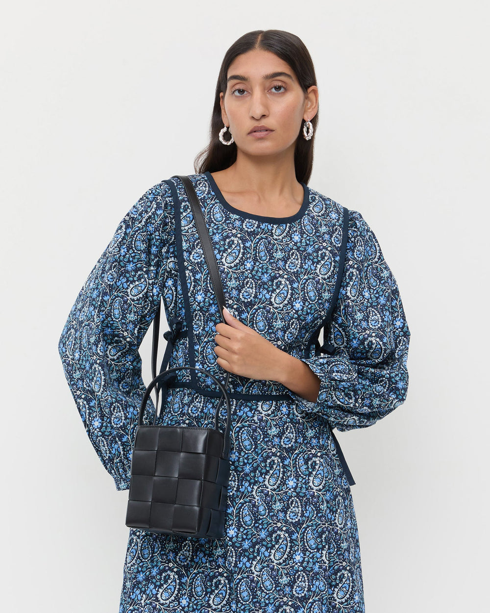 Loeffler Randall / Laith Black Leather Bucket Bag