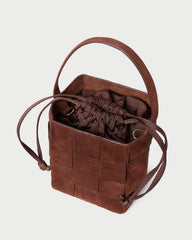 Loeffler Randall / Laith Espresso Suede Bucket Bag