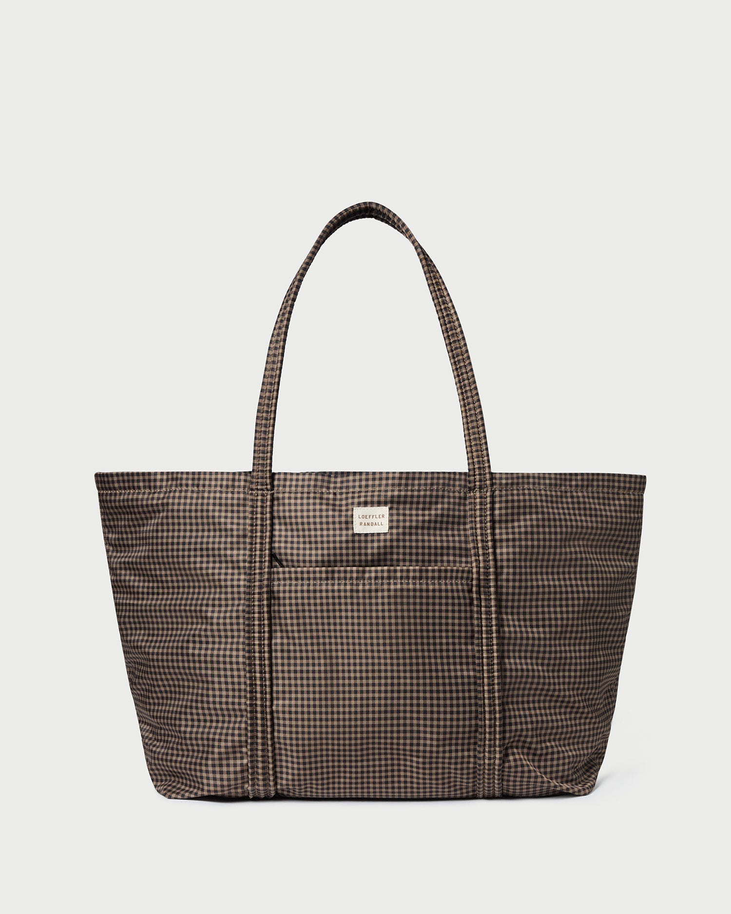 Loeffler Randall / Dina Brown/Black Check Travel Tote