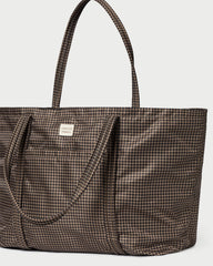 Loeffler Randall / Dina Brown/Black Check Travel Tote