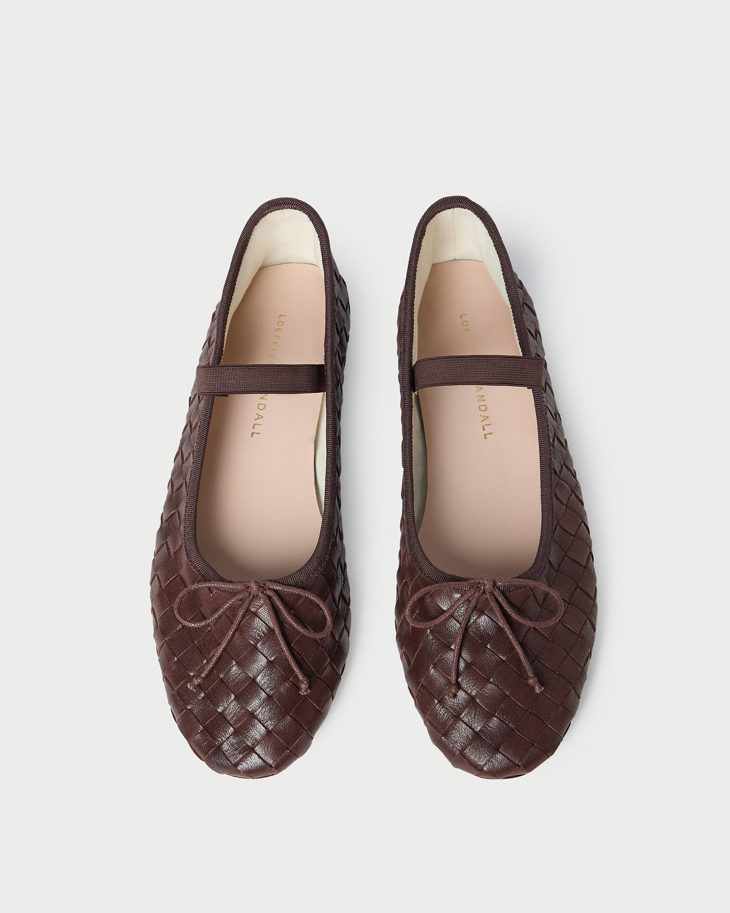 Loeffler Randall / Leonie Espresso Woven Ballet Flat
