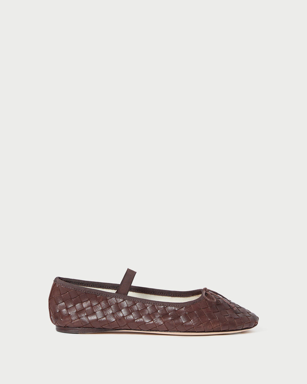 Loeffler Randall / Leonie Espresso Woven Ballet Flat