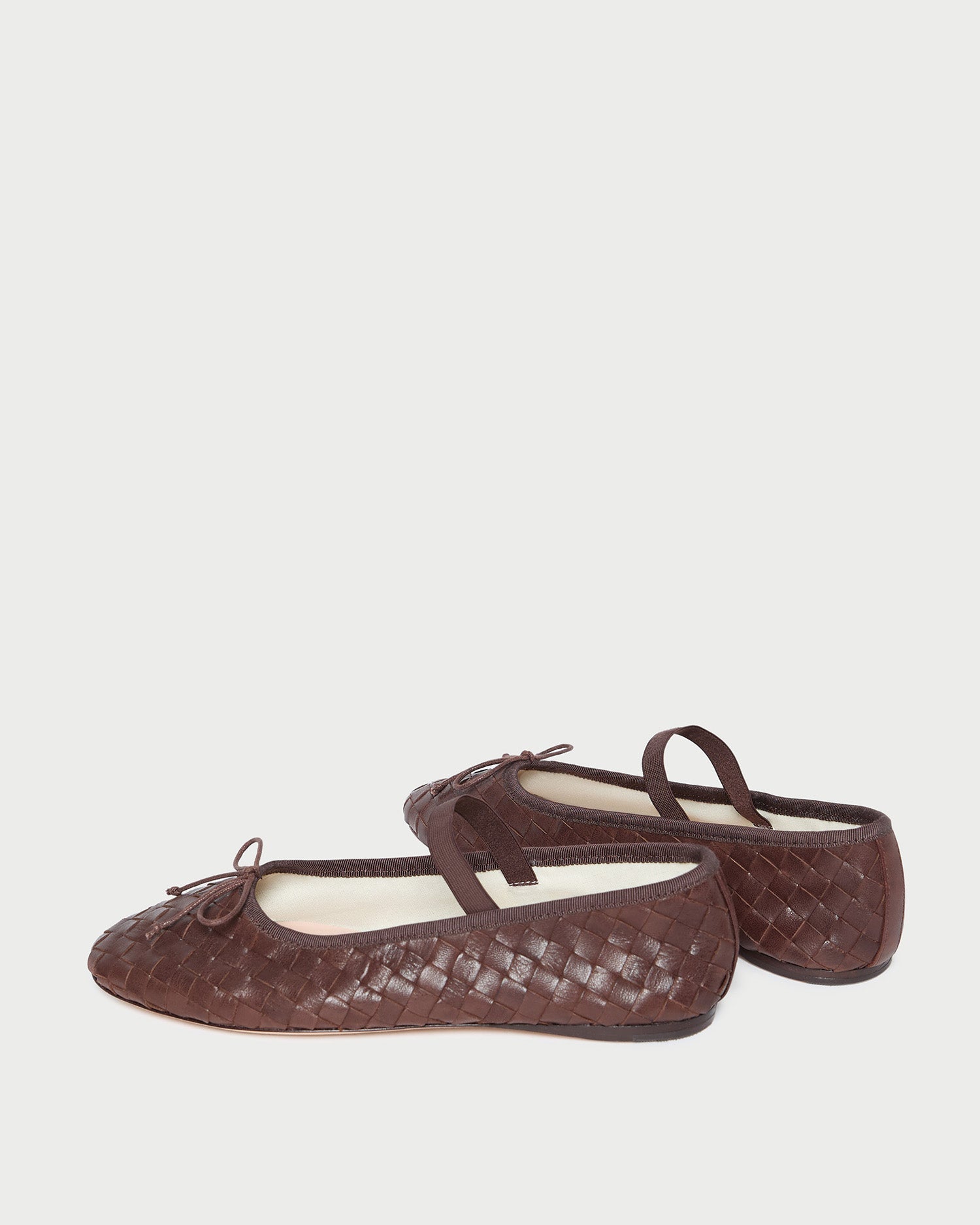 Loeffler Randall / Leonie Espresso Woven Ballet Flat