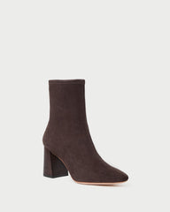 Loeffler Randall / Elise Brown Suede Stretch Bootie