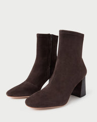 Loeffler Randall / Elise Brown Suede Stretch Bootie