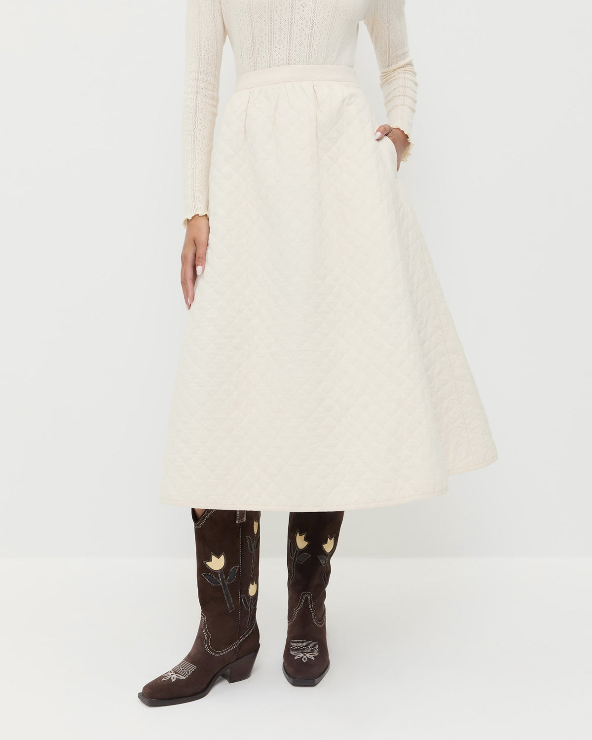 Loeffler Randall / Clara Quilted Skirt