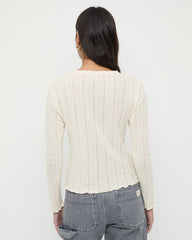 Loeffler Randall / Lolo Pointelle Long-Sleeve Tee