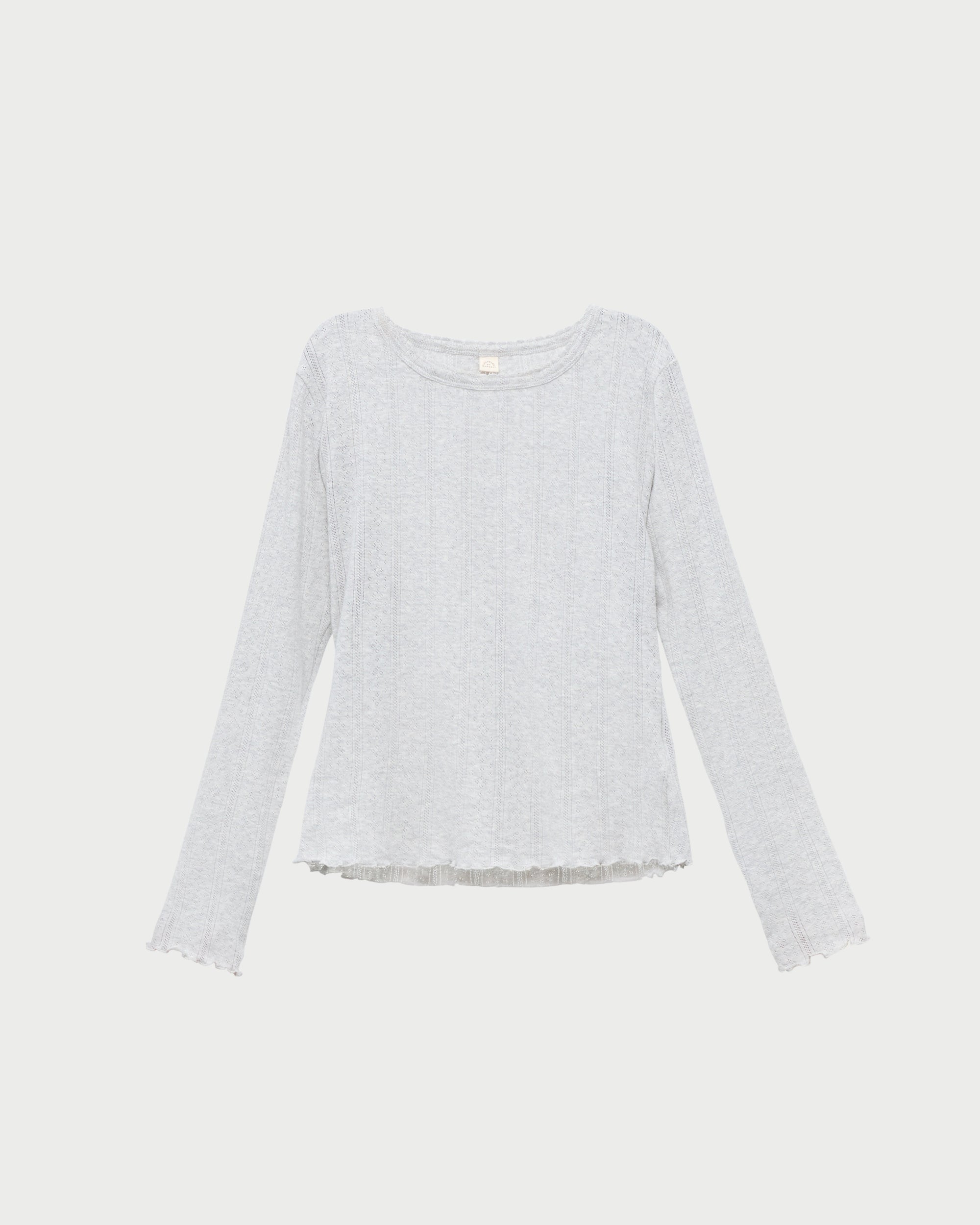 Loeffler Randall / Lolo Pointelle Long-Sleeve Tee