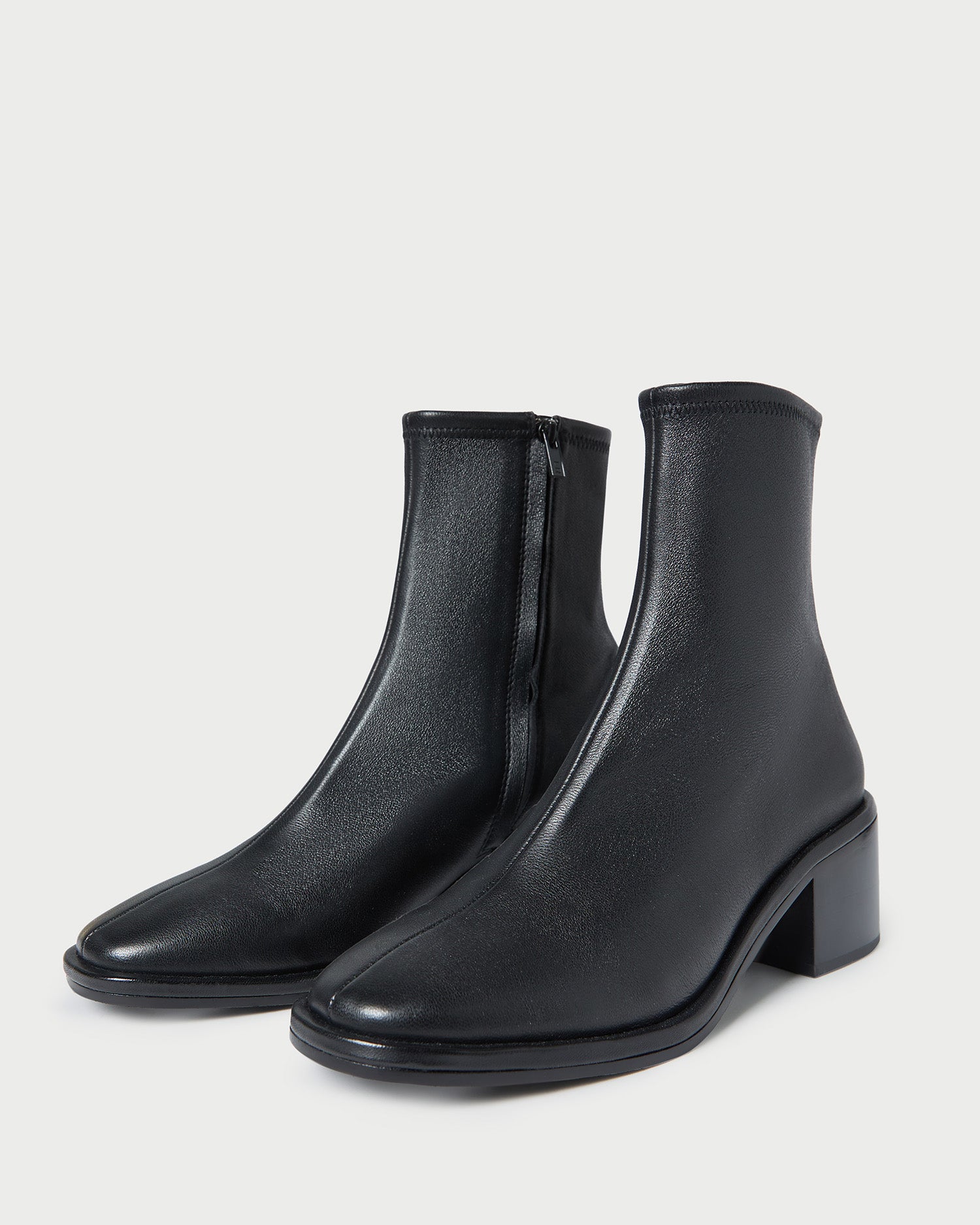 Loeffler Randall / Roxy Black Leather Ankle Bootie
