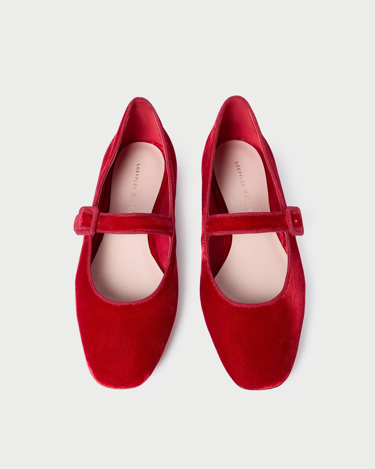 Loeffler Randall / Ginger Red Velvet Mary Jane