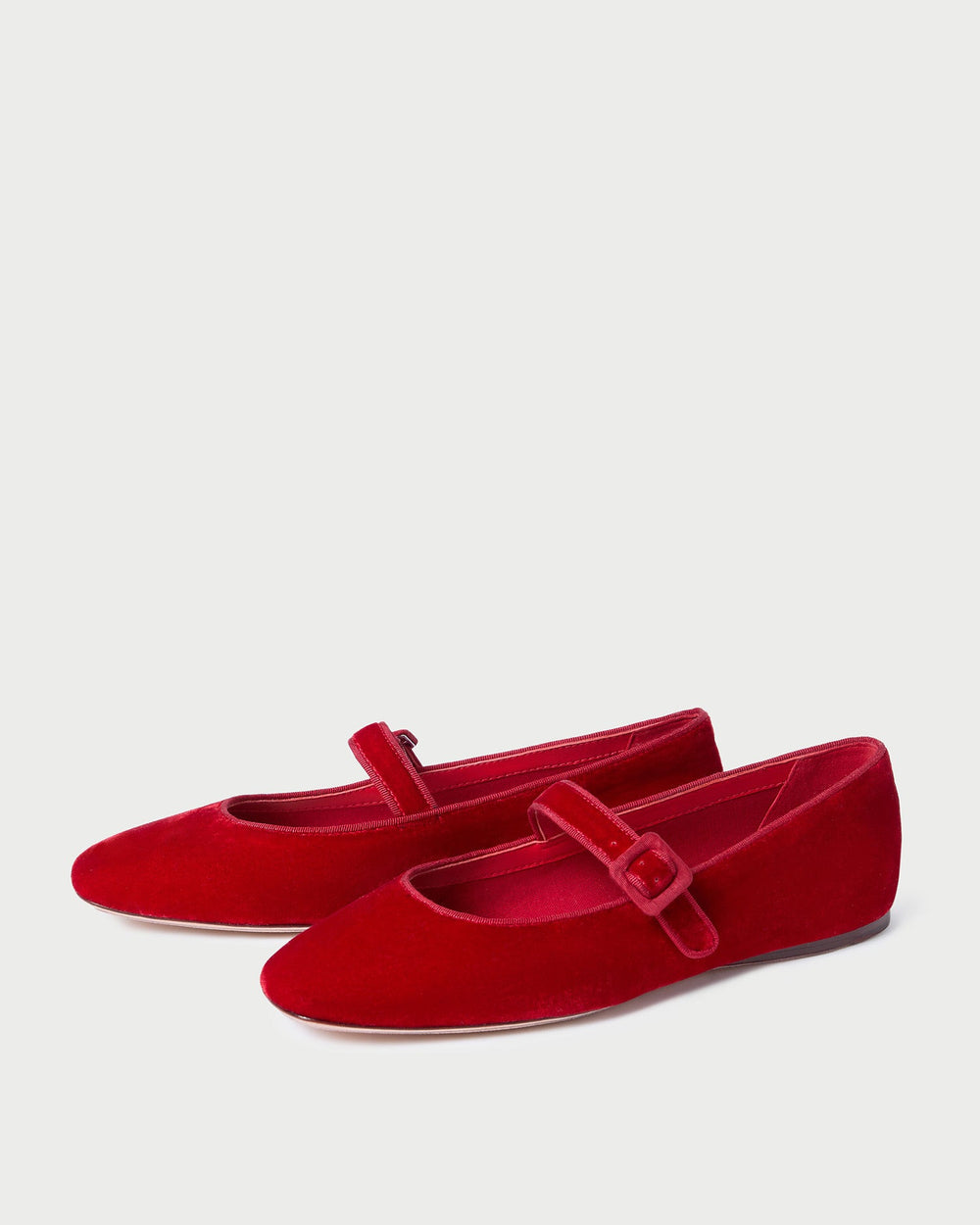 Loeffler Randall / Ginger Red Velvet Mary Jane