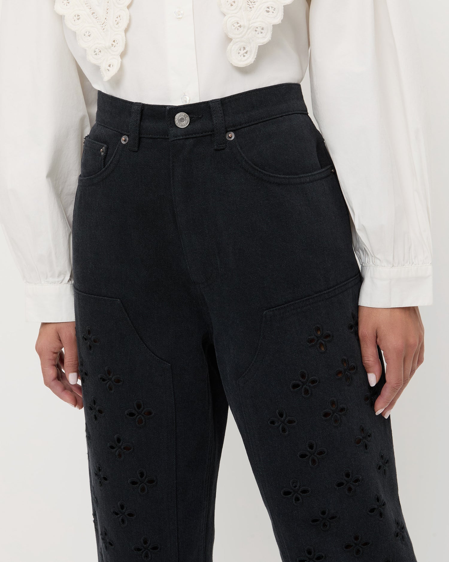Loeffler Randall / Demi Embroidered Pant