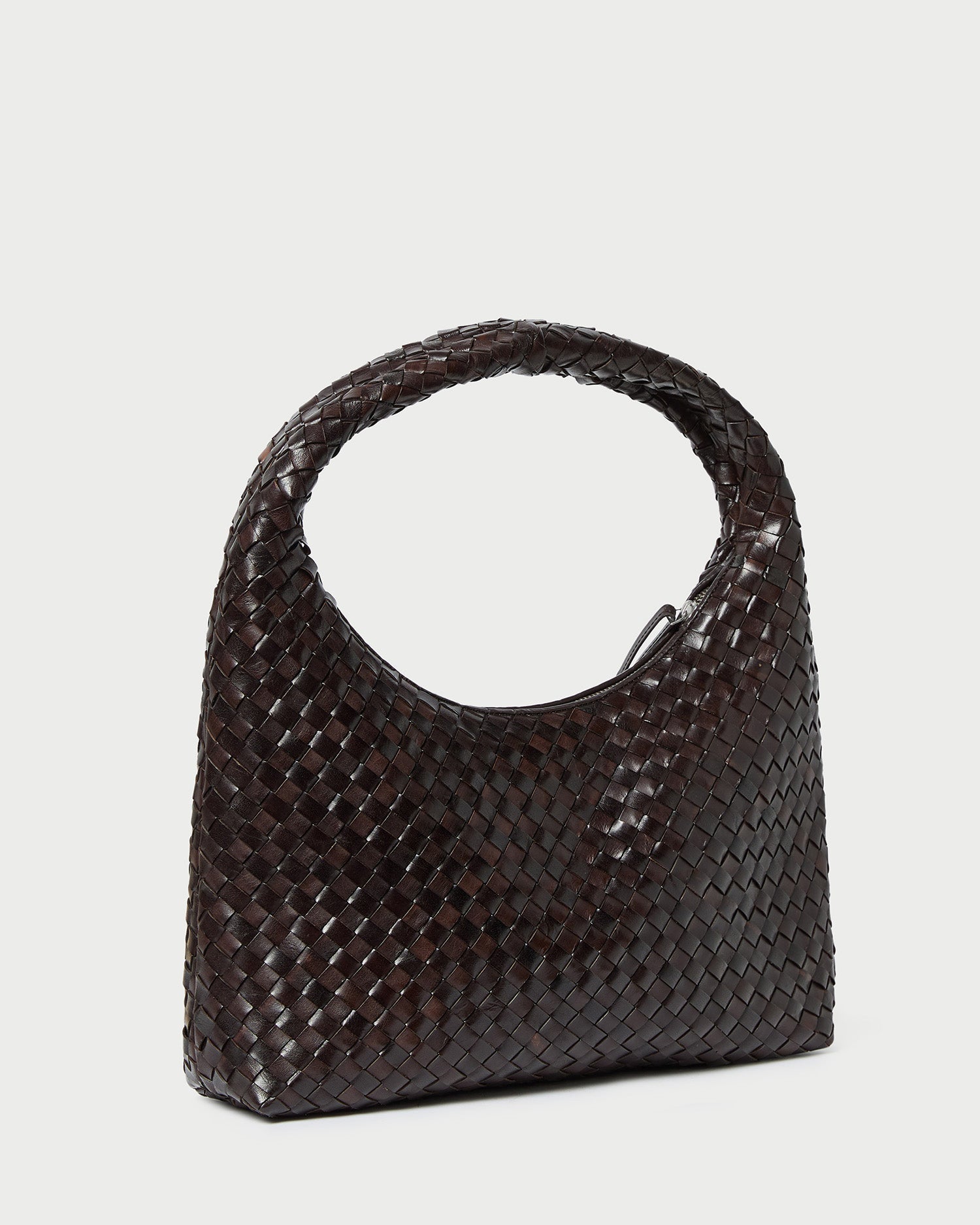 Loeffler Randall / Willow Chocolate Woven Hobo Bag