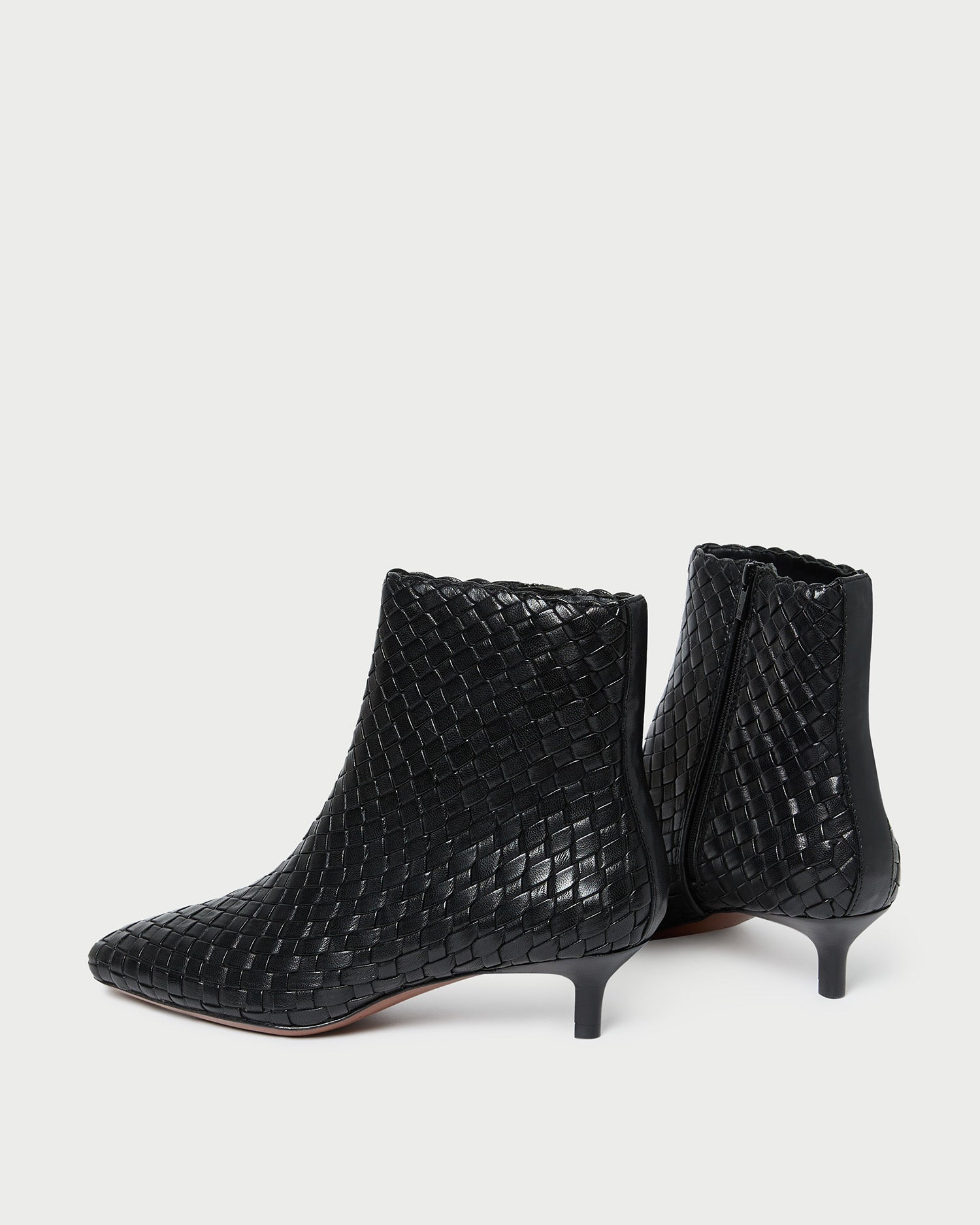 Loeffler Randall / Marcella Black Woven Ankle Boot