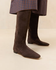 Loeffler Randall / Lillian Brown Suede Tall Boot
