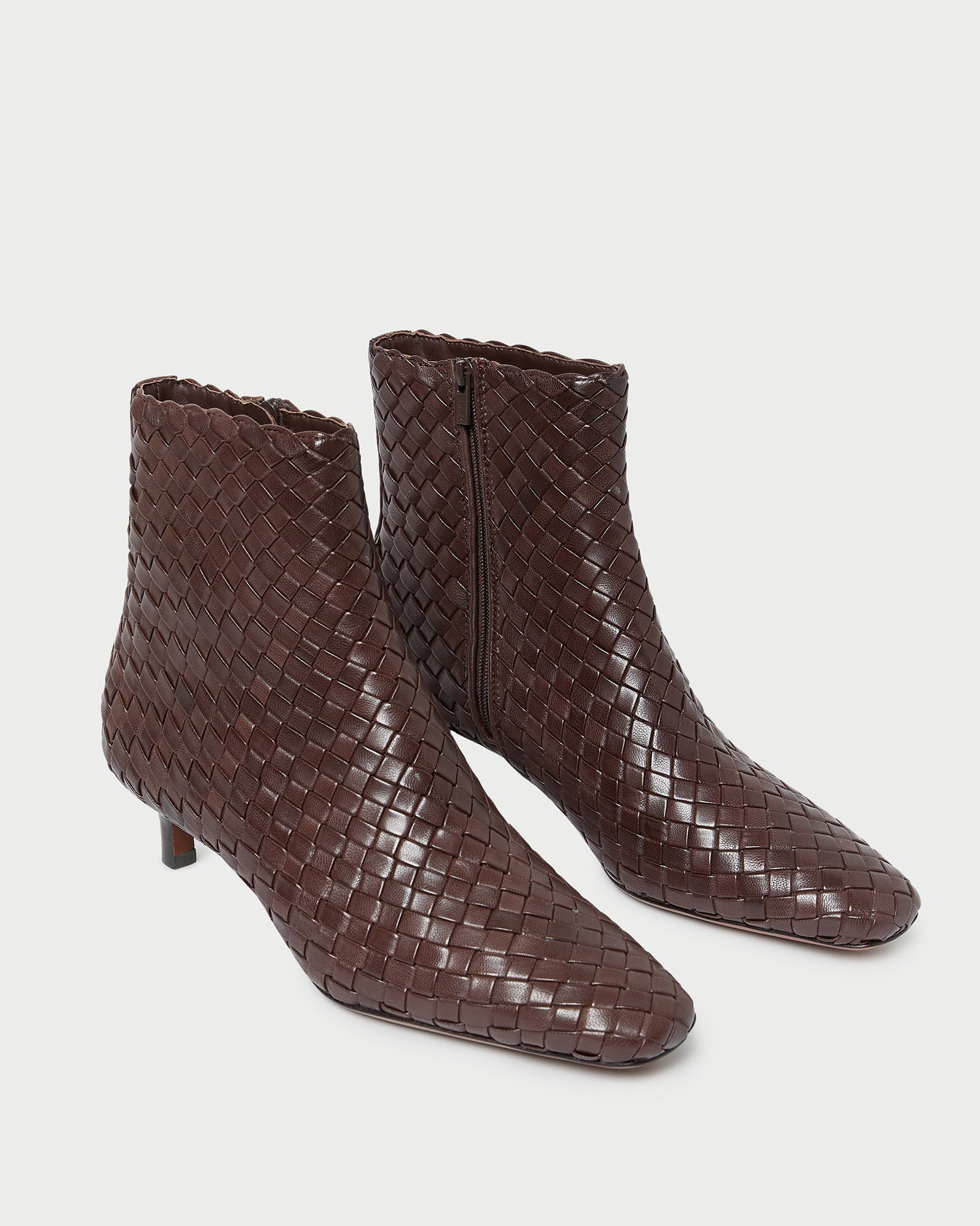 Loeffler Randall / Marcella Espresso Woven Ankle Boot
