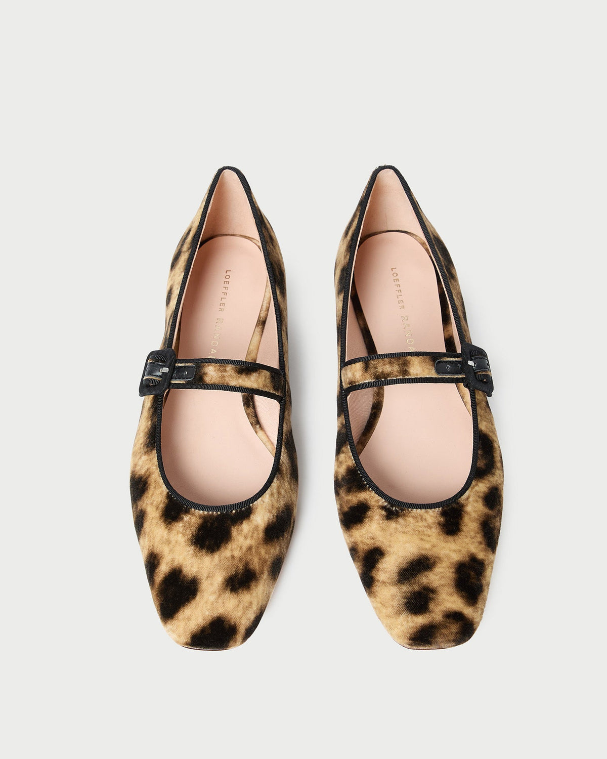 Loeffler Randall / Ginger Leopard Velvet Mary Jane