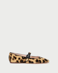 Loeffler Randall / Ginger Leopard Velvet Mary Jane