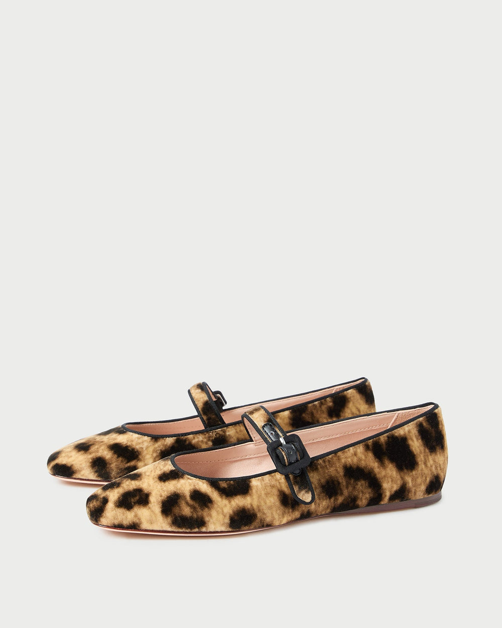 Loeffler Randall / Ginger Leopard Velvet Mary Jane