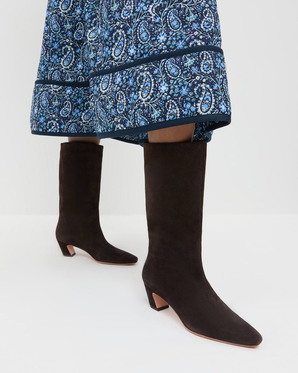 Loeffler Randall / Cleo Brown Suede Mid-Calf Boot