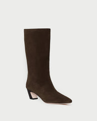 Loeffler Randall / Cleo Brown Suede Mid-Calf Boot