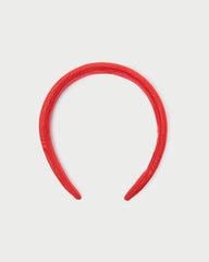 Loeffler Randall / Marina Red Moiré Puffy Headband