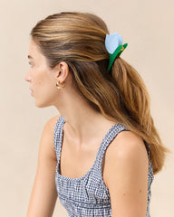 Loeffler Randall / Juniper Blue/Cream Multi Tulip Clip Set