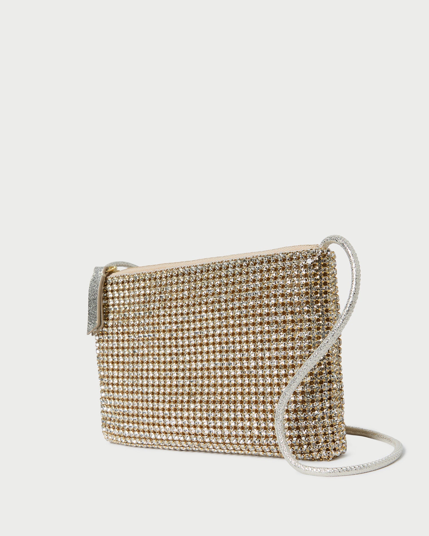 Loeffler Randall / Yasmine Gold Diamanté Crossbody