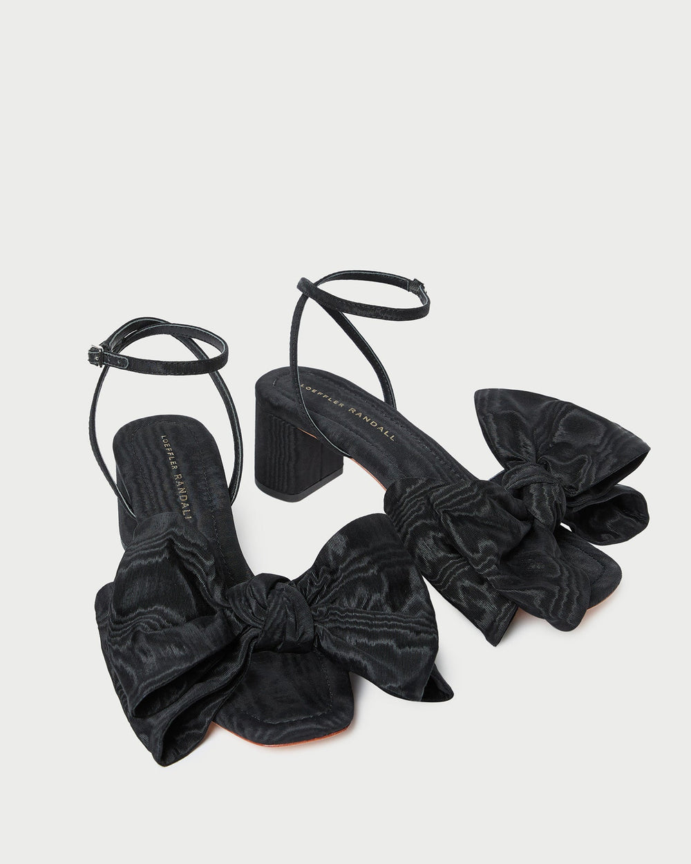 Loeffler Randall / Carmen Black Moiré Bow Sandal
