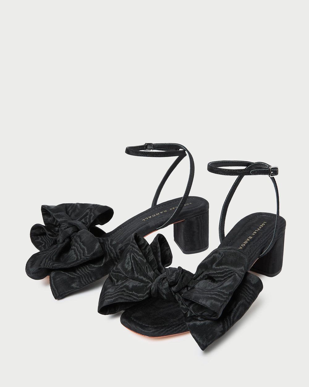 Loeffler Randall / Carmen Black Moiré Bow Sandal