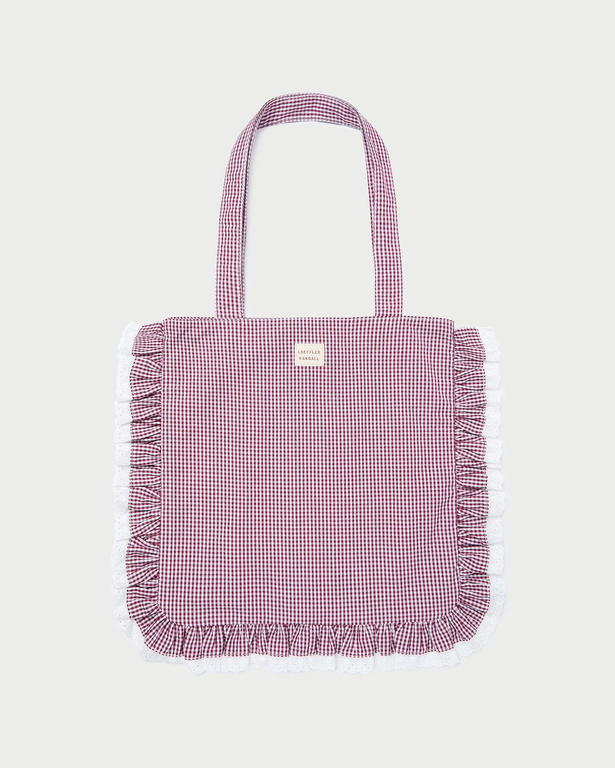 Loeffler Randall / Justine Maroon Ruffle Tote