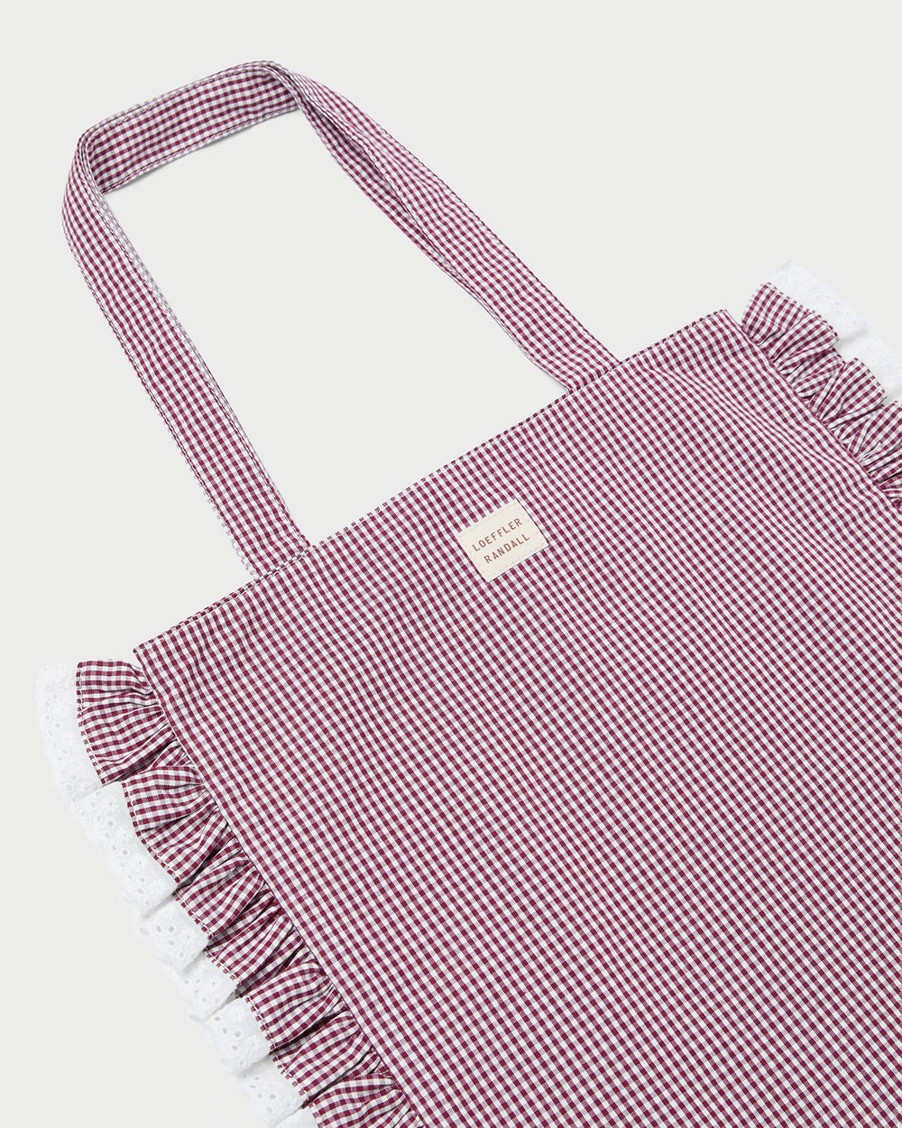 Loeffler Randall / Justine Maroon Ruffle Tote