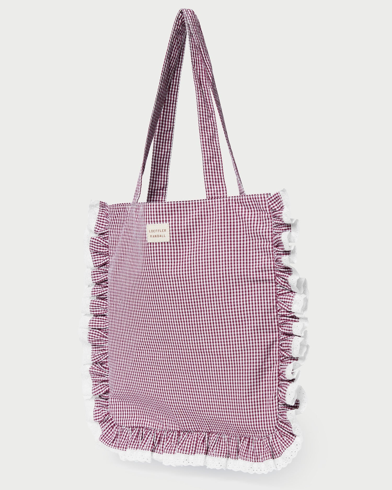 Loeffler Randall / Justine Maroon Ruffle Tote