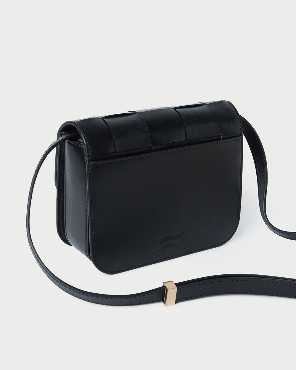 Loeffler Randall / Desi Black Woven Leather Crossbody