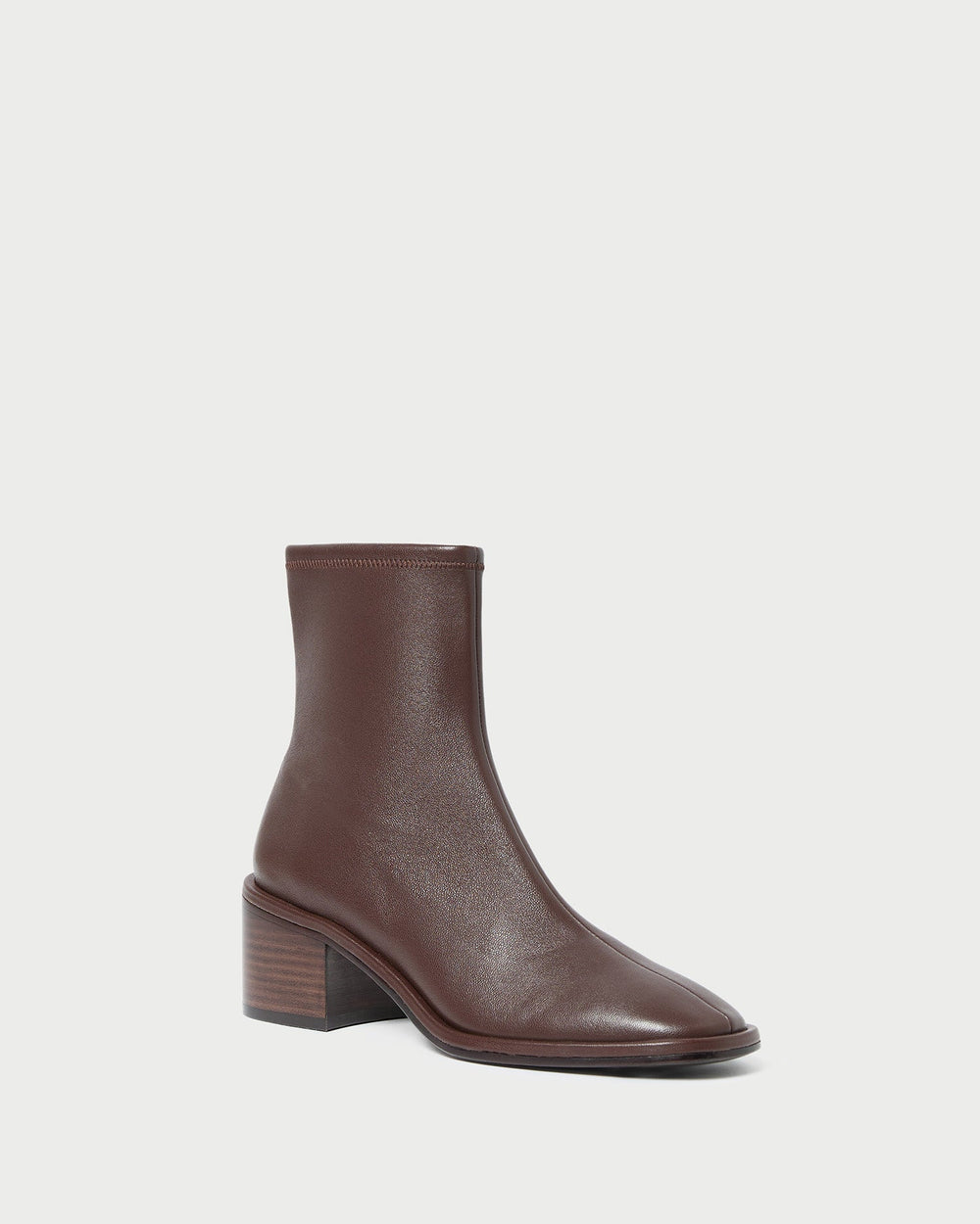 Loeffler Randall / Roxy Espresso Leather Ankle Bootie