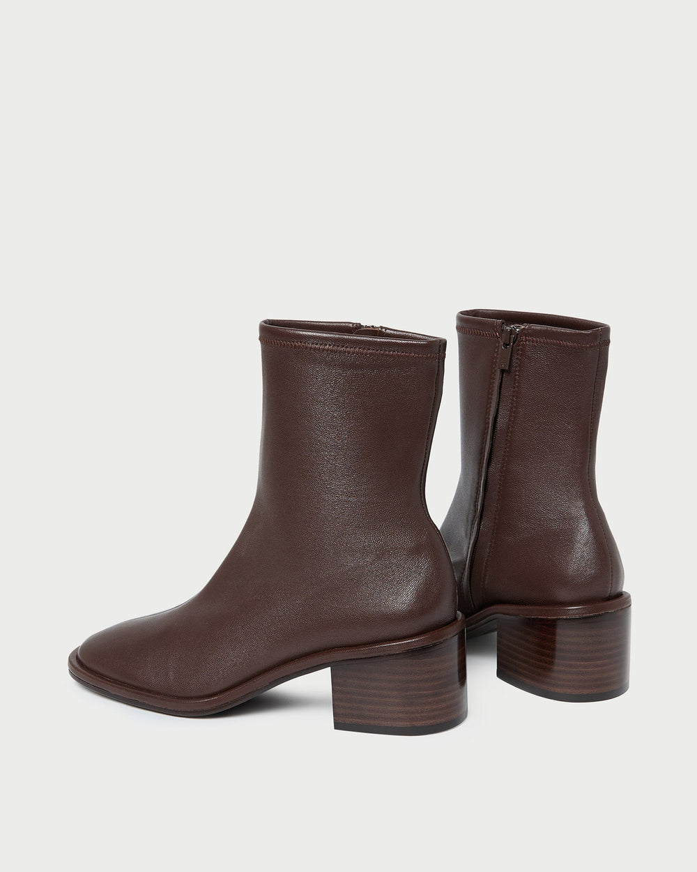 Loeffler Randall / Roxy Espresso Leather Ankle Bootie