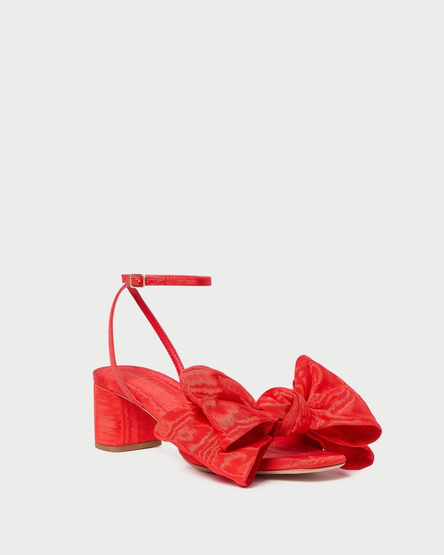 Loeffler Randall / Carmen Red Moiré Bow Sandal