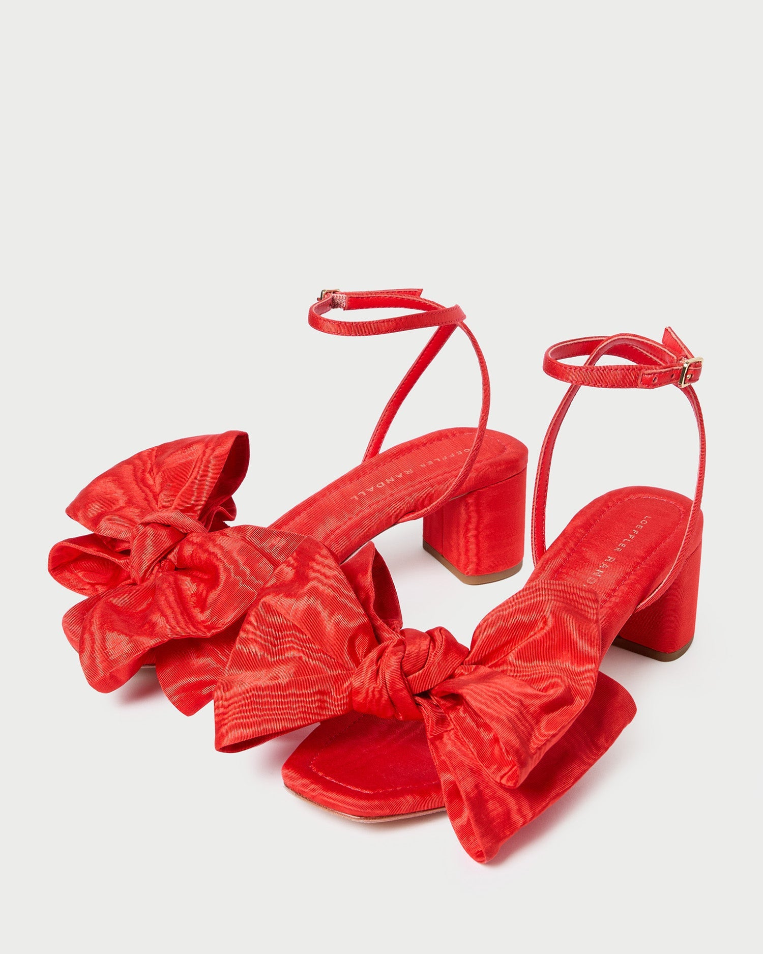 Loeffler Randall / Carmen Red Moiré Bow Sandal