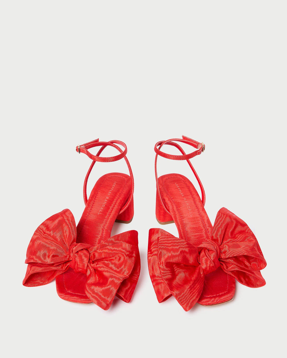 Loeffler Randall / Carmen Red Moiré Bow Sandal